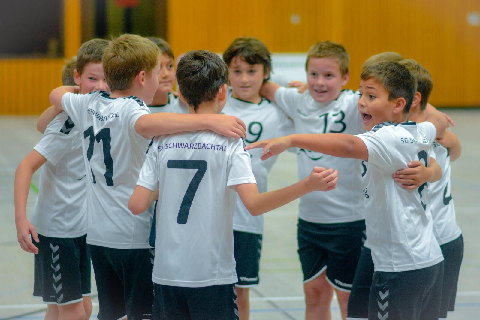 mE-Jugend nach dem Spiel